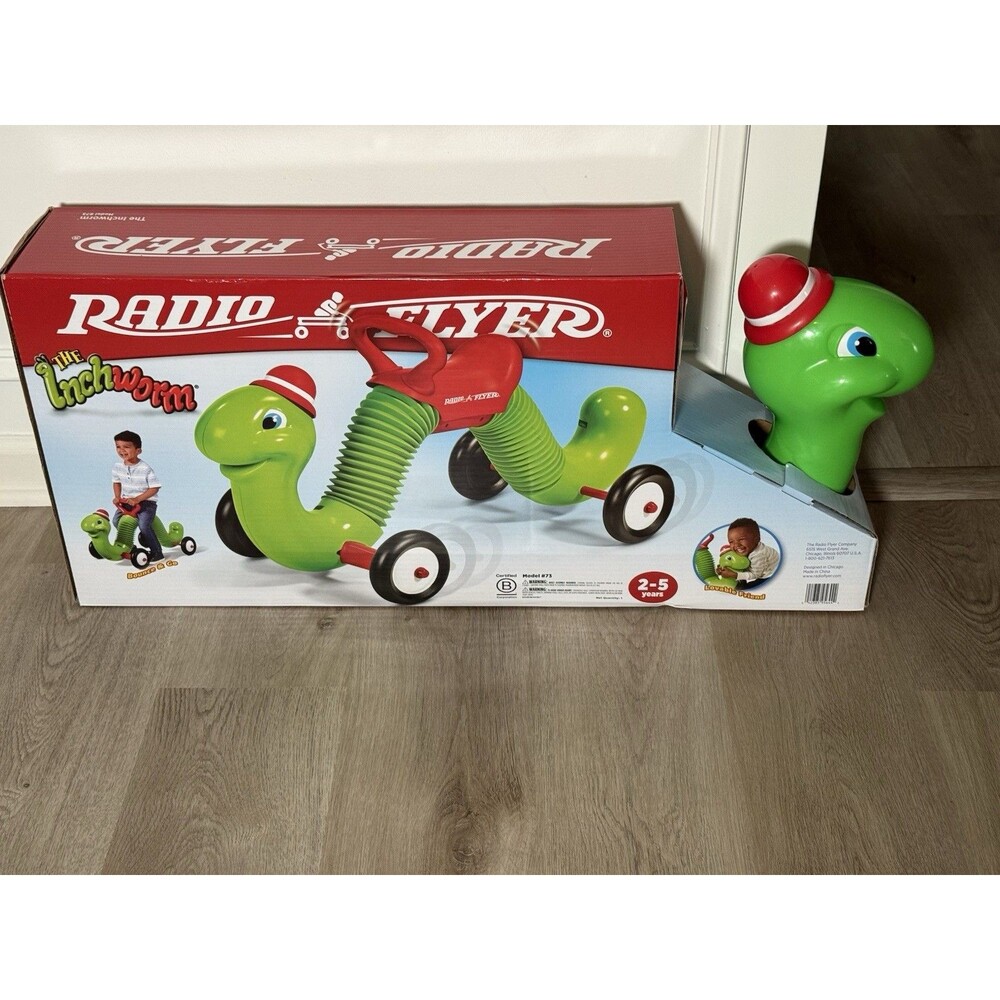 Radio Flyer The Inchworm Model 73 Bounce and Ride Toy New In Box Ages 2-5